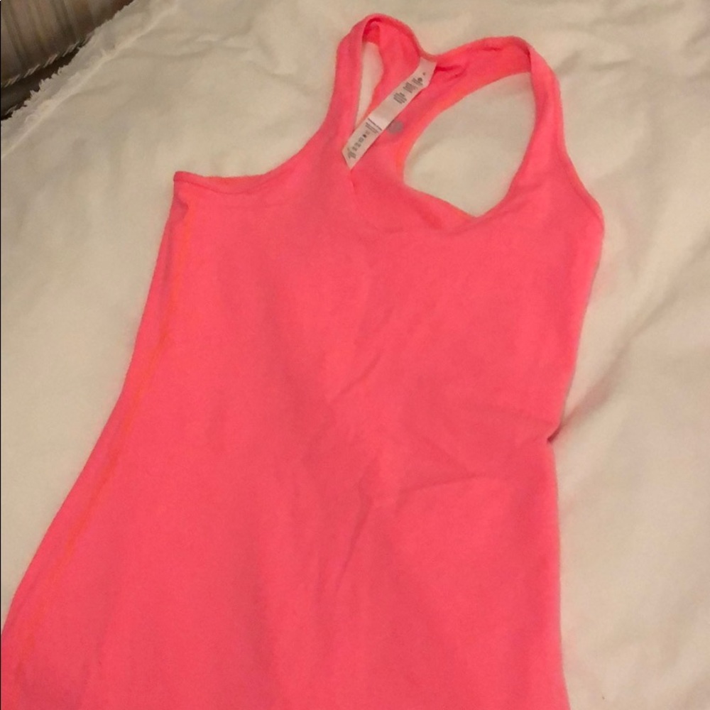 lululemon athletica Neon Pink Racerback Tank